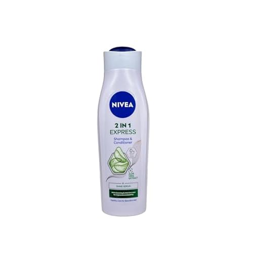 NIVEA 2in1 Pflege Express Mildes Shampoo & Sp?lung (250 ml), intensives Pflegeshampoo mit Aloe Vera, Haarshampoo f?r Pflege in k?rzester Zeit
