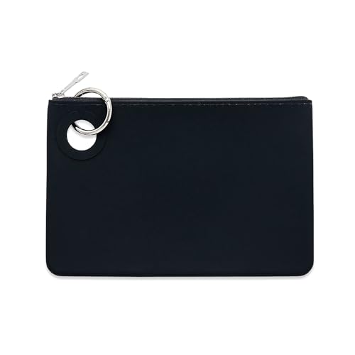 Oventure Large Silicone Pouch ? Black, Waterproof Zipper Bag & Holiday Gift for Women, Makeup & Travel