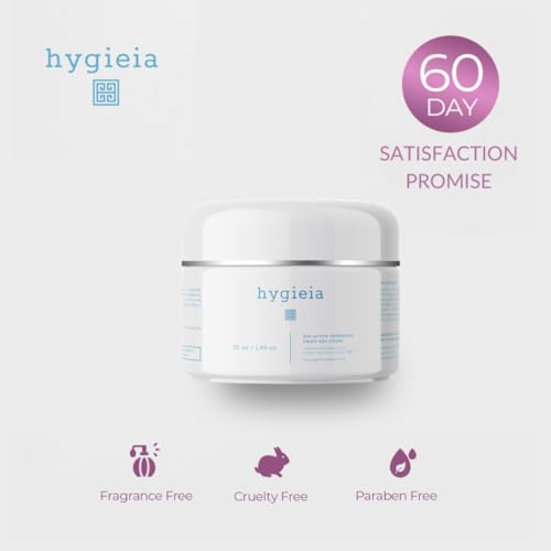Hygieia + Bio-Active Idebenone Liposomal Smart Eye Cream - Advanced Anti-Aging Formula for Dark Circles, Puffiness, Fine Lines & Wrinkles - Peptides, Vitamin E, Caffeine & Hyaluronic Acid (1.69 oz)