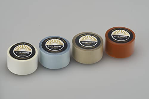Sunshine Tape Hyper Hold No Shine Wig Tape Roll - 1 Inch x 12 Yards, Clear, Double Sided, Long-Lasting Bonding