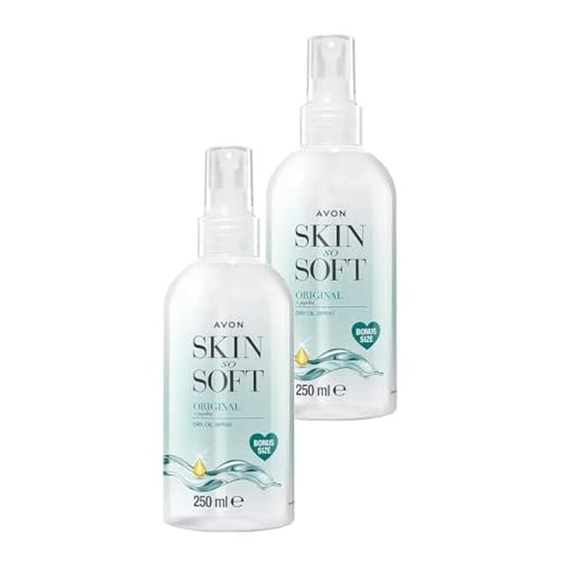 AVON- SSS DRY OIL SPRAY 250ML Bonus Size Pro Moisture Body Oil | Formulated with Vitamin E | pack of 2 (500 ml /16.9 Fl.oz)