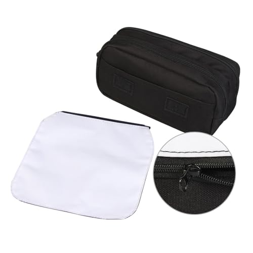 Sublimation Printable Blanks Cosmetic Bags Pencil Case Multipurpose DIY Heat Transfer Makeup Bags Organizer Bag Toiletry Pouch with Removable Flap for Sublimation