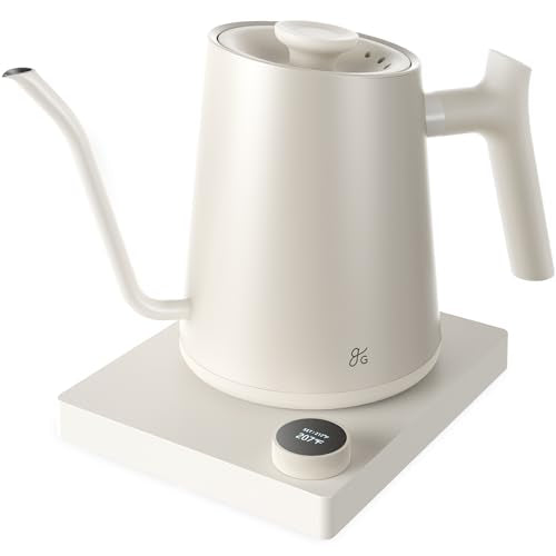 Greater Goods 0.8L Electric Kettle with Temperature Control - Birch White