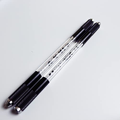 Microblading Handles Set with Double Black Sides - 10PCS Professional Cosmetic Tool