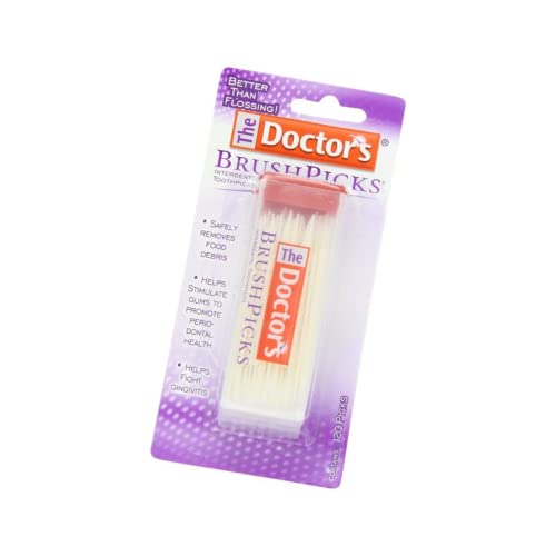 The Doctor’s BrushPicks Interdental Toothpicks, Soft Rubber Dental Picks 120 Count