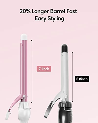 ORYNNE 3/4 Inch Ceramic Curling Iron with Digital Temp Control & Auto Shut Off