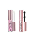 Too Faced Better Than Sex Mascara & Lip Injection Plumper Travel Set | Includes Better Than Sex Mascara For Volume, 0.17 Fl Oz + Lip Injection Maximum Plump for Hydrating Gloss, 0.10 Fl Oz