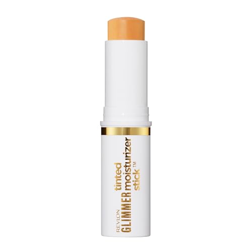 Revlon Glimmer Tinted Moisturizer Stick for Face, Lightweight Foundation, Hydrating Skincare-Infused Makeup, 120, 0.31 oz