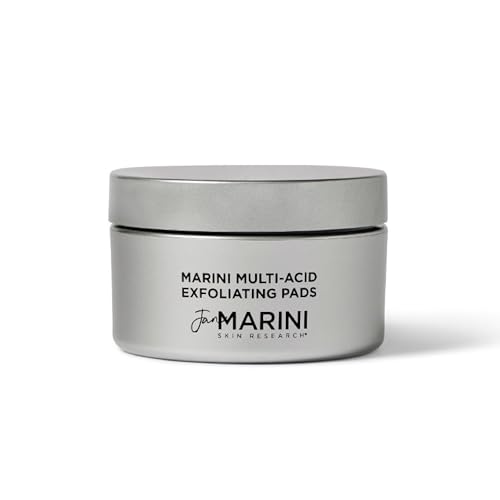 Jan Marini Skin Research Marini Multi-Acid Exfoliating Pads - At-Home Skin Health Peel - Brightening & Exfoliating Skincare Solution with Glycolic, Salicylic, Mandelic & Lactic Acid - 30 Pads