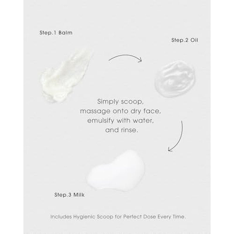 Cleansing Balm, Only 8 Ingredients Makeup Remover Balm, Waterproof Eye Make Up Remover with Vitamin E, Gentle and Nourishing, Skin-friendly and Suitable for All Skin Types 2.82 oz