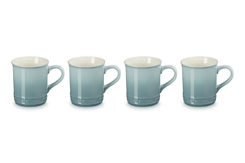 Le Creuset Stoneware Vancouver Mug Set of 4 - 14 oz Sea Salt Variation