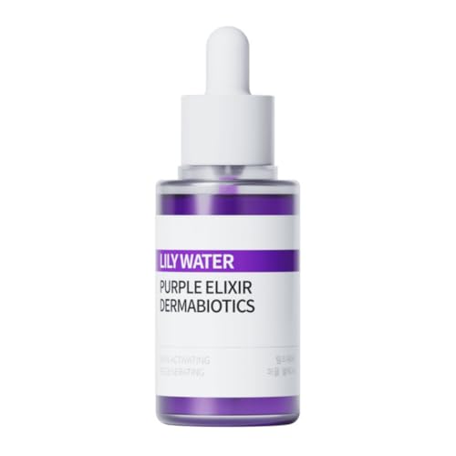 Lily Water Purple Elixir Dermabiotics Serum ? Brightening & Radiance Booster, Probiotic Essence for Dewy Glow Skin (45ml / 1.52 fl. oz)
