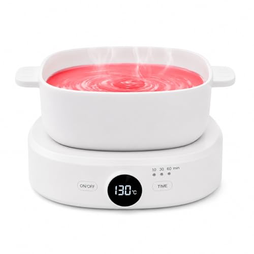 Wax Warmer for Hair Removal with Digital Display & Adjustable Temp - 400ml