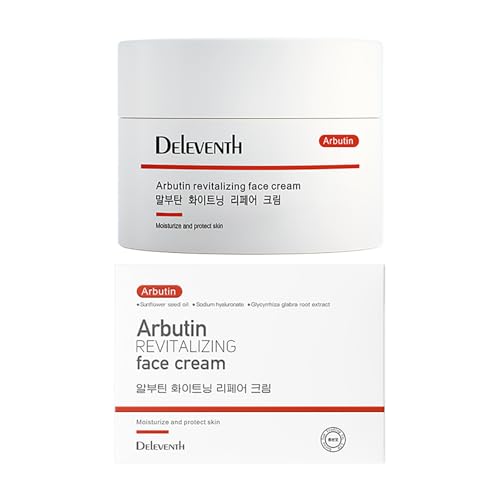 DEleventh Korean Brand ¥á-Arbutin Revitalizing Face Cream 30g / with Vitamin C and Sodium Hyaluronate for a Brighter, Even-Toned Complexion and Deep Hydration