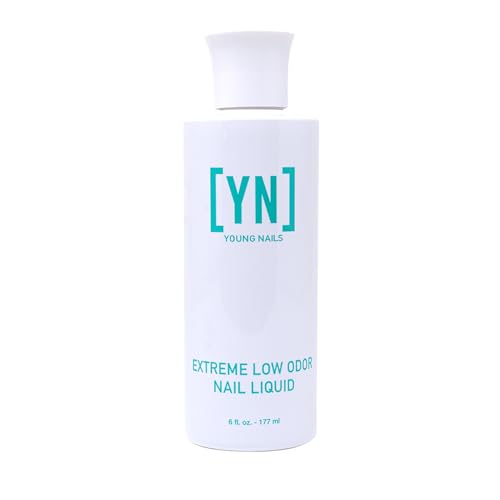 Young Nails Nail Liquid - 6 Fl Oz Low Odor, MMA Free Acrylic Monomer for Professional Nail Art