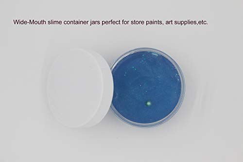10oz Plastic Jars with Lids - Clear Wide-Mouth Containers, 24 Pack