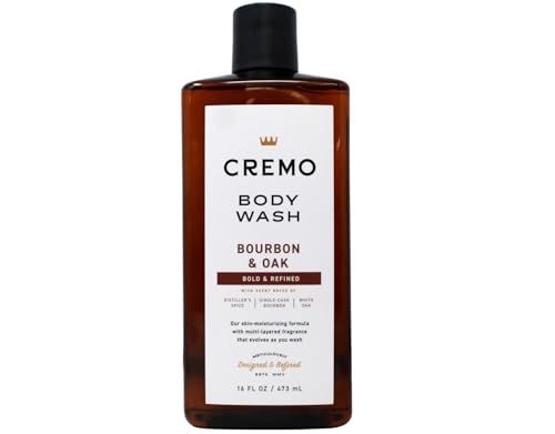 Men's Bourbon & Oak Body Wash - Moisturizing Shower Gel with Marula Oil