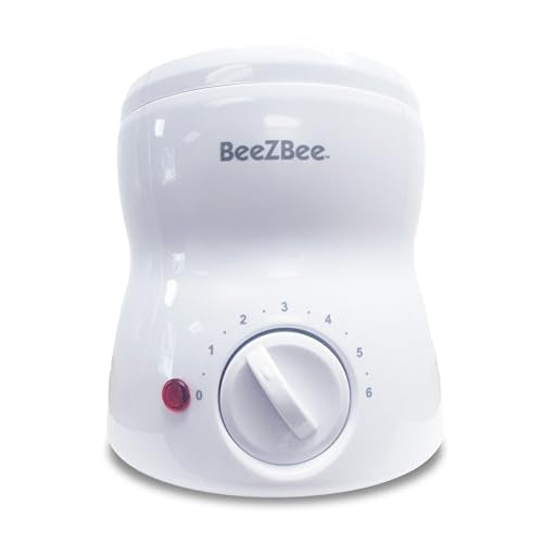 BeezBee Professional Wax Warmer, 14oz Capacity, Temperature Control Dial, White