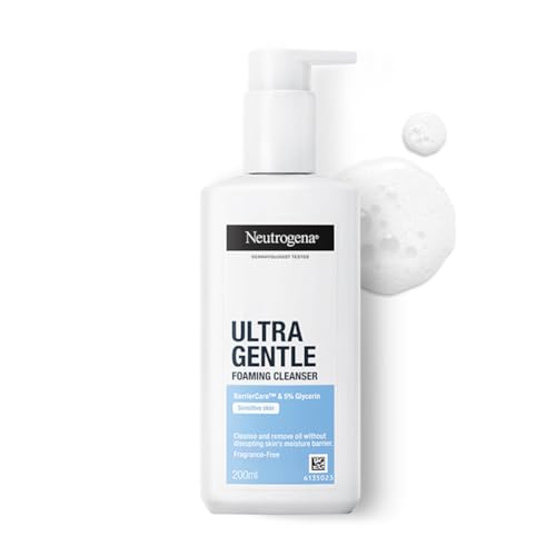 Neutrogena Ultra Gentle Foaming Cleanser for All Skin Types – Gentle Daily Face Wash