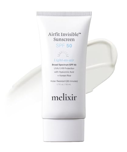 Invisible Sunscreen SPF 50 for Face - No White Cast, Hydrating & Water-Resistant