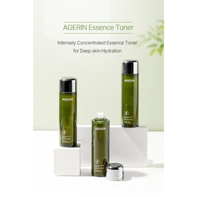 Essence Toner with Ageratum for Sensitive and Dry Skin, Anti-Itch, Steroid Free, Skin Trouble Care, Calming Skin, Refreshing, Hydrating, Purifying, Cruelty Free, Vegan (4.39 Ounces)