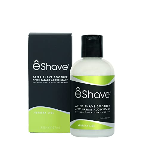 eShave Luxury After Shave Balm Verbena Lime 6 oz - Soothes Razor Burn & Moisturizes Skin