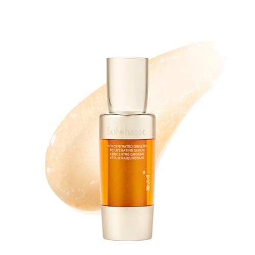 Sulwhasoo Concentrated Ginseng Rejuvenating Serum 0.5 oz – Mini Size, Anti-Aging