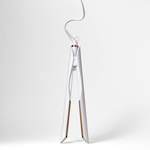 Kristin Ess 3-in-One Professional Titanium Hair Straightener Curler 2 in 1 + Beach Waver Combo for Women with Curly, Frizzy + Thick Hair - 1 1/4 Inch Dual Voltage Flat Iron + Travel Cap - 440 Degree