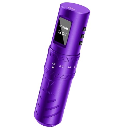 Portable Rotary Tattoo Machine with 2400mAh Battery - Medium Purple, 7 Stroke Options