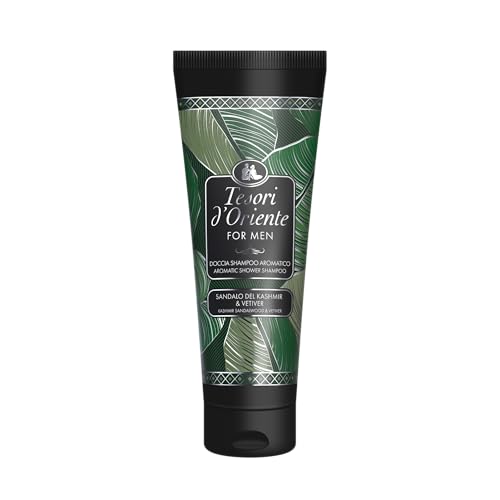 Tesori d'Oriente: Kashmir Sandalwood and Vetiver Shower Cream 8.45 Fluid Ounce (250ml) Packages [ Italian Import ]
