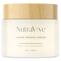 NutraVive Crepe Repair Cream ? Anti-Aging Treatment - 8.1 Oz ? Restore, Lift, Tighten & Smooth ? Collagen Boosting Body, Neck & Face - Crepey Skin Cream for Aging Skin