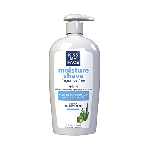 Kiss My Face Fragrance-Free Moisture Shave Pump 11oz - Pack of 3