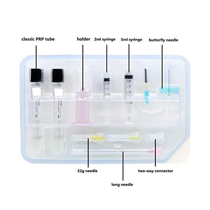 2X 15ML Acid Bottom Negative Pressure Plastic Platelet Plasma and Measurement Complete Kit ACD Solution A & Gel Serum