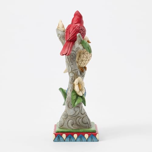 Patriotic Birds in a Tree Figurine - 7.87 Inch Handcrafted Decor