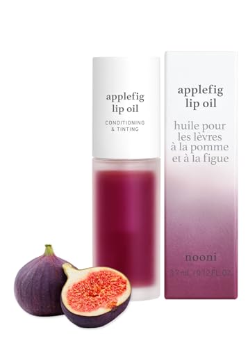 Lip Oil Bundle - NOONI Korean Vegan Ginseng & Fig, 0.12 Fl Oz