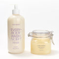 Josie Maran Sugar, Suds & Everything Nice Body Care Set - Includes EveryBODY Wash Now! and Argan Sugar Balm Body Scrub to Nourish & Exfoliate Skin - Berry Bliss (2 Count)