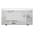 Compact 0.7 Cu Ft Microwave Oven 700W with Pre-Set Cooking Functions