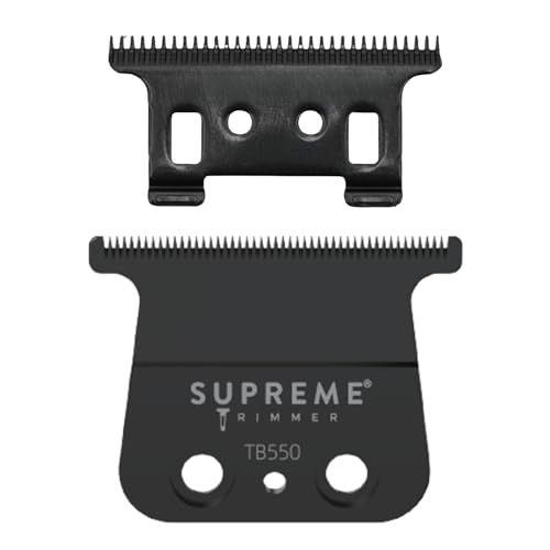 Supreme Trimmer Replacement Deep Tooth T-Blade TB550 | 0 Gap Adjustable, DLC Coated Stainless Steel Trimmer Blade for Darkstar Trimmers