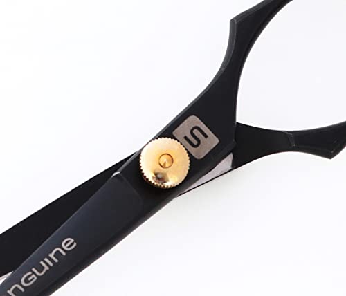 Japanese Mustache & Beard Scissors - 5 Inch Sharp Hair Cutting Shears with Case & Comb