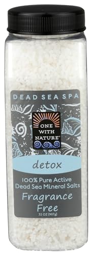 Unscented Dead Sea Bath Salts 32oz - Fragrance-Free Skin Detox