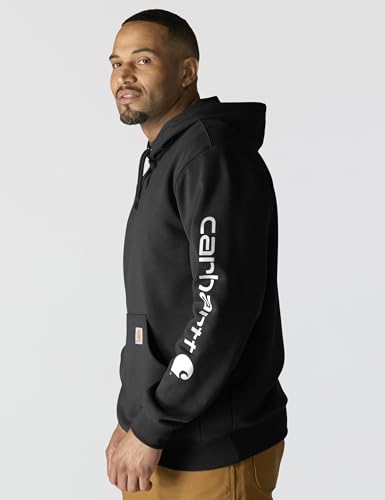 Carhartt Men's Logo Sweatshirt Black Medium - Durable Workwear