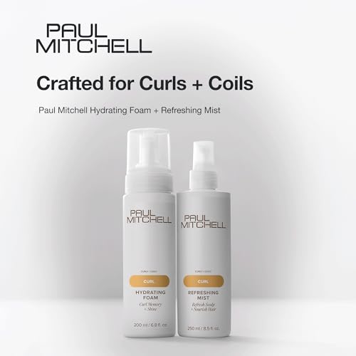 Paul Mitchell Hydrating Foam, Provides Curl Memory + Shine, For Curly + Coily Hair, 6.8 fl. oz