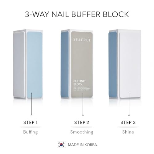 SEACRET Minerals Nail Care Collection, DIY Salon Manicure, Dead Sea Finger & Toenail Treatment Set with File, 3-Way Buffer Block, 1 Oz Cuticle Oil, & 6.8 Oz Body Lotion, All Skin Types, 4 Piece Kit
