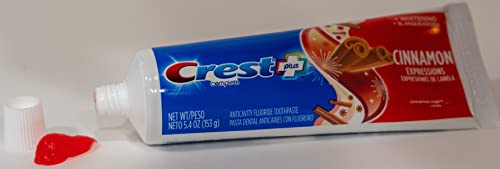 Crest Plus Complete + Whitening Cinnamon Rush Toothpaste 5.4 oz Pack of 4 - Adult Oral Care