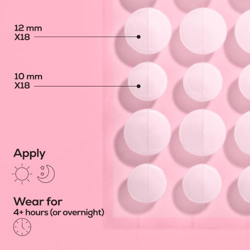 Hydrocolloid Acne Patches Set - 288 Count, Clear Surface Blemish Cover