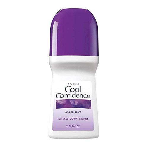 AVON Cool Confidence Roll-On Deodorant 2.6 oz Pack of 6 - All-Day Body Odor Protection