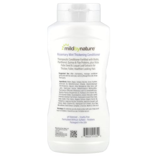 Hair Thickening Conditioner with Biotin & Rosemary Mint - Cruelty-Free, pH Balanced, 16 fl oz
