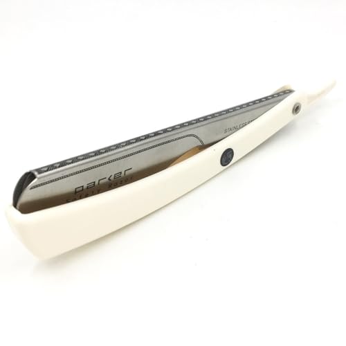 Professional Safety Razor with 5 Half Blades - Durable Steel & Ergonomic Handle