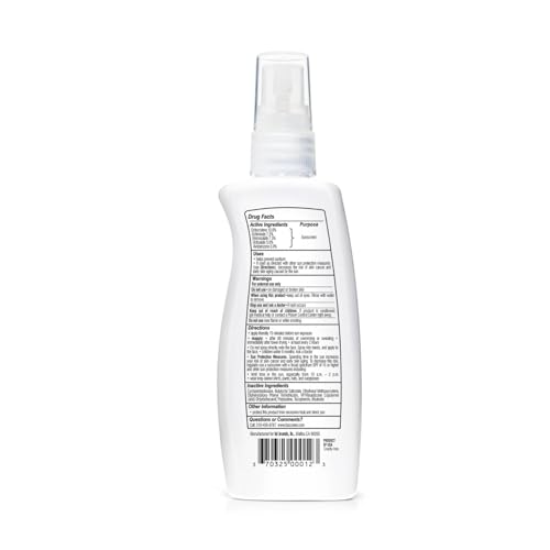 BU SPF 50 Sunscreen Spray for Face and Body, Fragrance Free, Clear Non Aeorsol, Non Greasy and Water Resistant (3-pack)