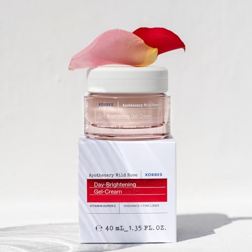 Day Gel Cream Moisturizer with Wild Rose Oil - Dewy, Lightweight Hydrating Face Gel
